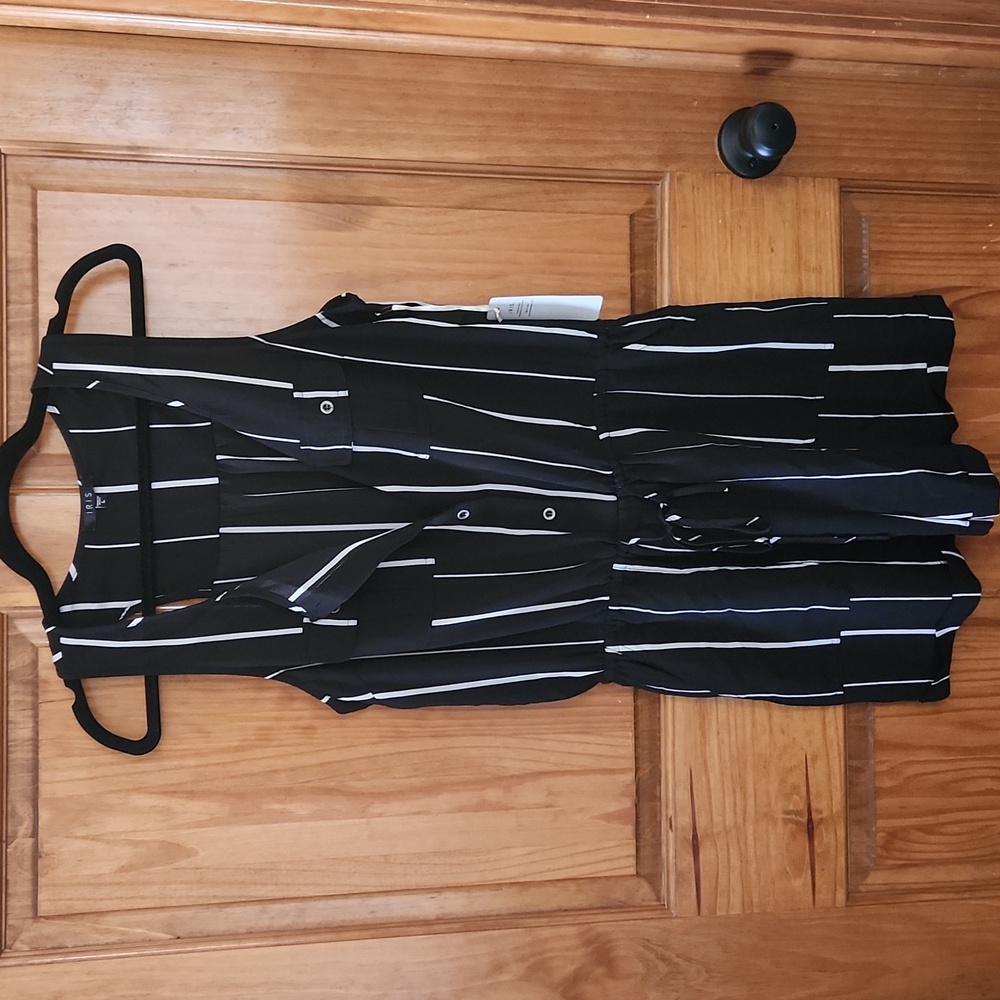 Iris stripe romper